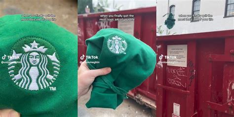 Starbucks Barista Throws Apron in Dumpster After Quitting
