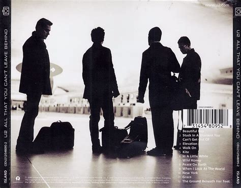 Carátula Trasera de U2 - All That You Can't Leave Behind - Portada
