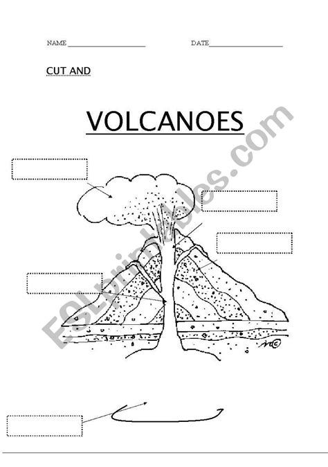 Printable Volcano Activity Worksheet
