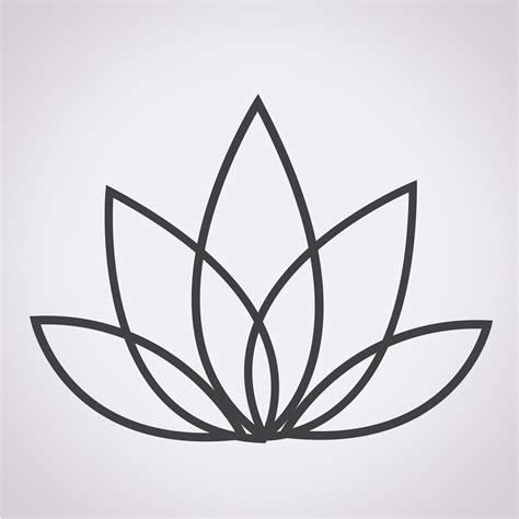 lotus icon symbol sign 648940 Vector Art at Vecteezy