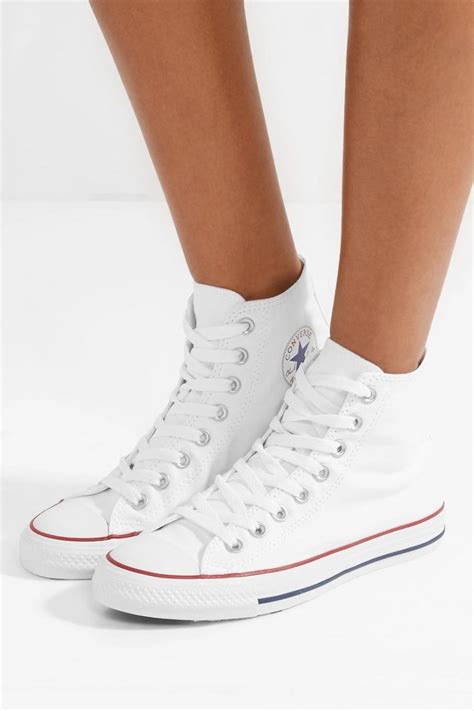 Converse Womens Chuck Taylor canvas high-top sneakers White, White Sneakers ⋆ Renza Weddings | Looks