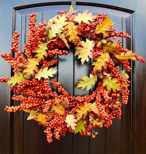 16 Whimsical Handmade Thanksgiving Wreath Designs For Your Front Door