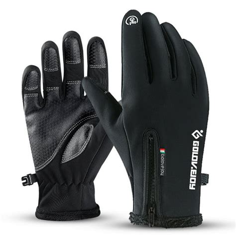 Golovejoy Unisex Touch Screen Gloves Winter Outdoor Sports Windproof Waterproof - Walmart.com ...