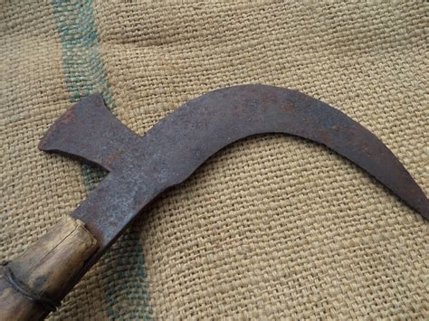 Vintage Antique Billhook Falx Axe Weapon Hand Made Forged - Etsy