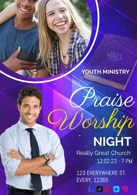 youth Ministry poster template | PosterMyWall