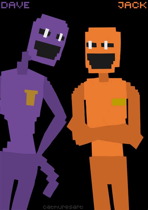 Dave Miller and Jack Kennedy from DSAF by me - Hello there old sport! : r/fivenightsatfreddys