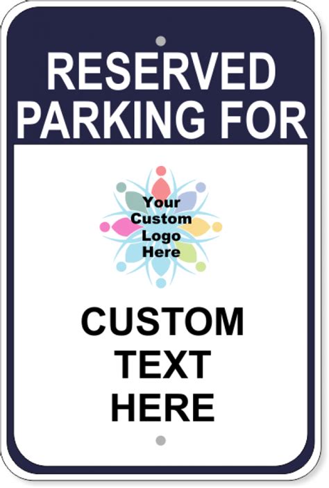 Reserved Parking Sign - Custom Signs