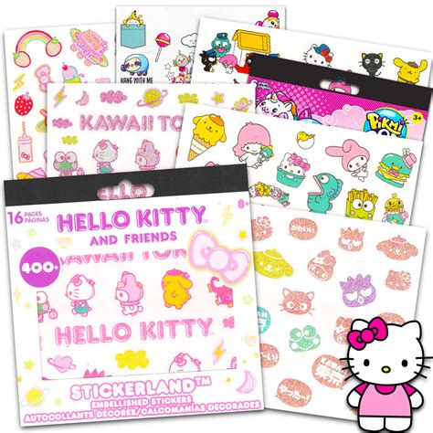 Buy Hello Kitty and Friends Sticker Set for Kids, Girls - Bundle with Over 100 Hello Kitty and ...