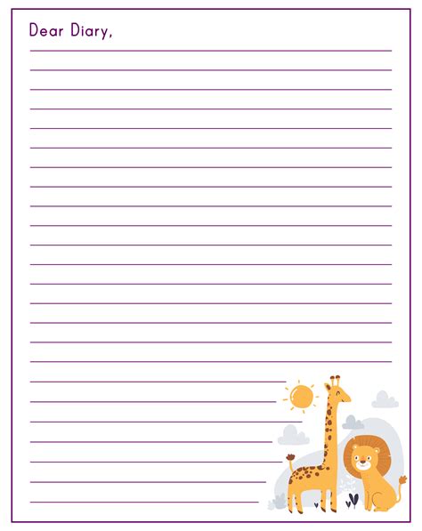 Journal Paper - 10 Free PDF Printables | Printablee