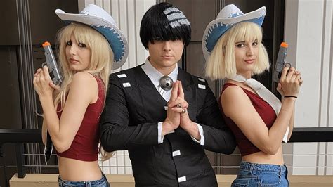 Cosplay Fanatic Soul Eater Death The Kid And Twin Sisters