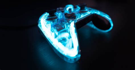 Led Game Controller on Table · Free Stock Photo
