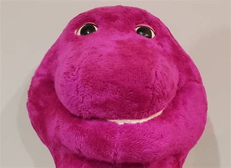 Vintage Full Size Barney Costume Head Feet and Hands - Etsy