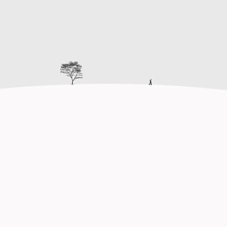 Minimalist black and white photography by Hossein Zare