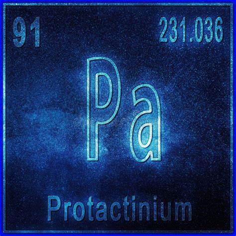 Protactinium Chemical Element Stock Illustration - Illustration of element, chemical: 109308167