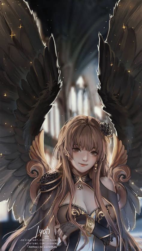 COMM SR | 09 |Alethea by Iyokani | Anime angel girl, Anime art fantasy ...