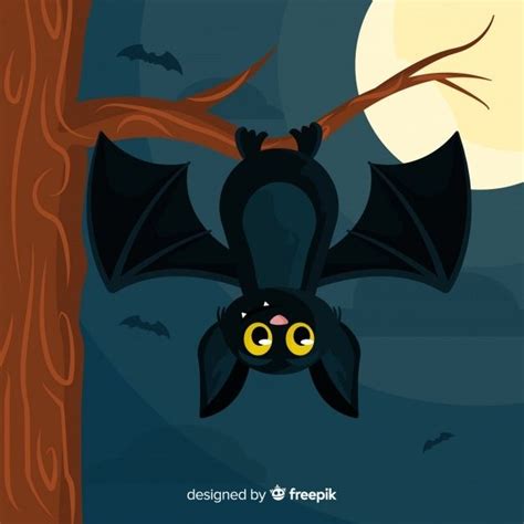 Free Vector | Halloween bat background in flat design | Halloween bats ...