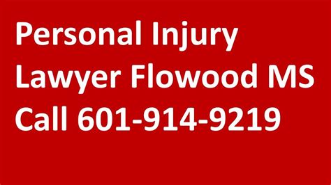 Personal Injury Lawyer Flowood MS Call 601 914 9219 - YouTube