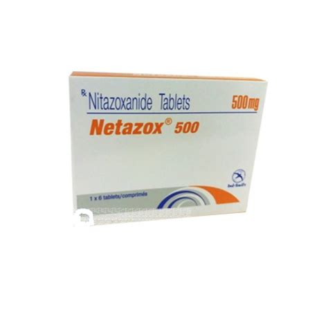 Netazox Nitazoxanide Tablets 500mg