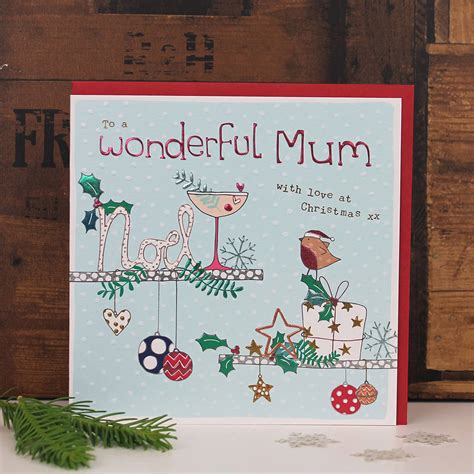 Mum Christmas Card By Molly Mae | notonthehighstreet.com