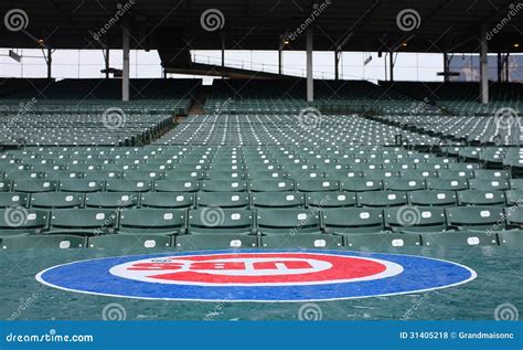 Wrigley Field Baseball Stadium Home Of The Chicago Cubs In Chicago With ...