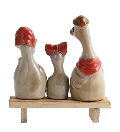 Ceramic Duck Decor Set Of Three at Rs 2100/set | Ceramic Showpiece in ...