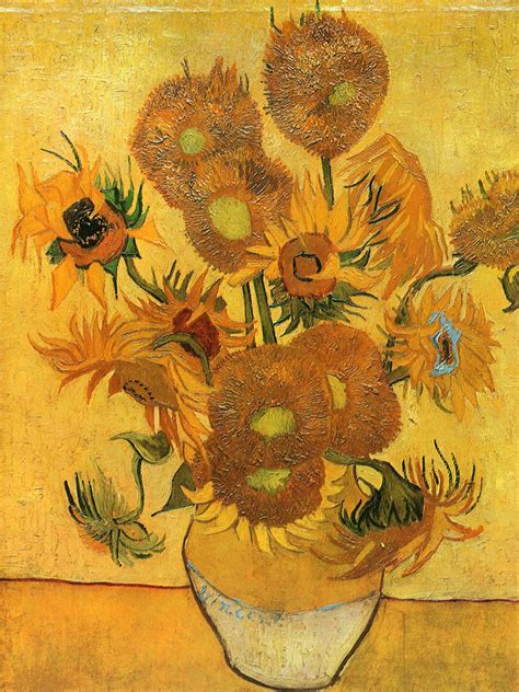 Vibrant Van Gogh’s Sunflowers – Painted Paper Art