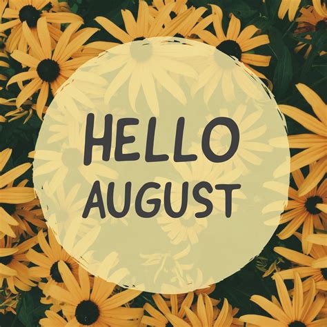 Hello August, Surprise Me!!! #meme #august #flowers #photo #trendy | Hello august, Hello, August