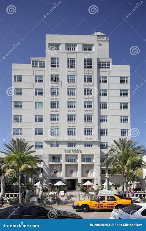 The Tides Hotel Ocean Drive Editorial Stock Image - Image of apartment ...