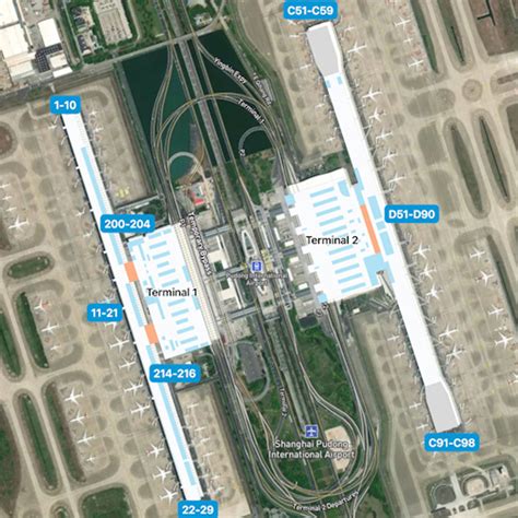 Shanghai Pudong Airport PVG Terminal 2 Map