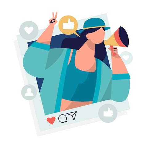 Free Vector | Influencer social media concept