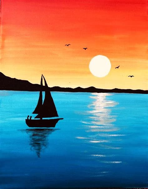 Sunset on the Water Painting Video | Fresh Paint Studio