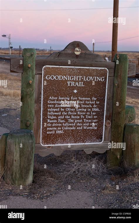 GOODNIGHT-LOVING TRAIL. After leaving Fort Sumner, the Goodnight-Loving Trail forked in two ...