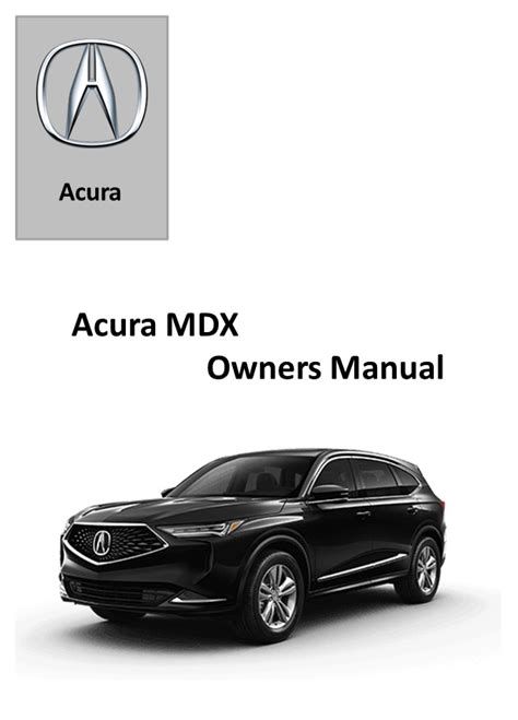 2023 Acura MDX Owners Manual