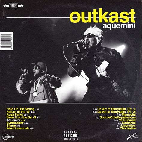 Outkast - Aquemini | Outkast, Music poster design, Music poster