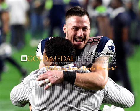 DANNY AMENDOLA, hugs coach after winning Super Bowl XLIX - Gold Medal Impressions