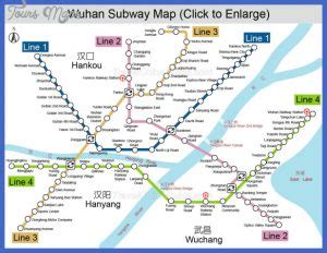 Wuhan Metro Map - ToursMaps.com