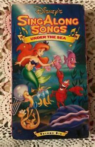 DISNEY'S ~ SING ALONG SONGS ~ "UNDER THE SEA" ~ VHS, 1990 ~ VOL. 6 ~ 1+ SHIP | eBay