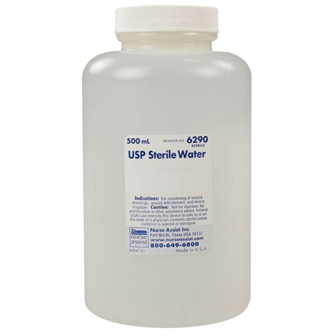 Nurse Assist Irrigation Sterile Water - 500 ml Bottle | Dental Supplies