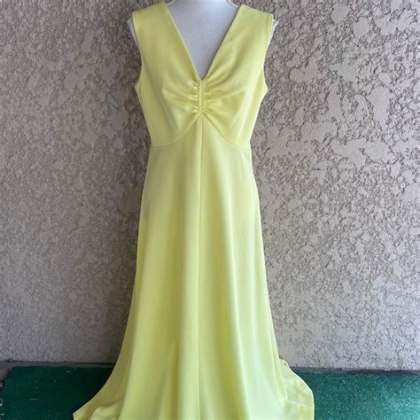 Canary Yellow Dress - Etsy