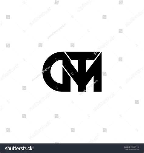 Dtm Original Monogram Logo Design Stock Vector (Royalty Free ...