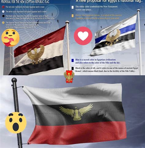 Concept for new Egypt flag by the government, details are in the image ...