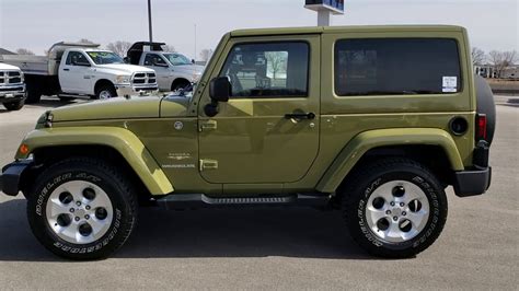 2013 JEEP WRANGLER SAHARA COMMANDO GREEN COLOR MATCH TOP WALK AROUND ...