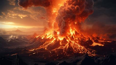 Premium Photo | Volcanic Eruption