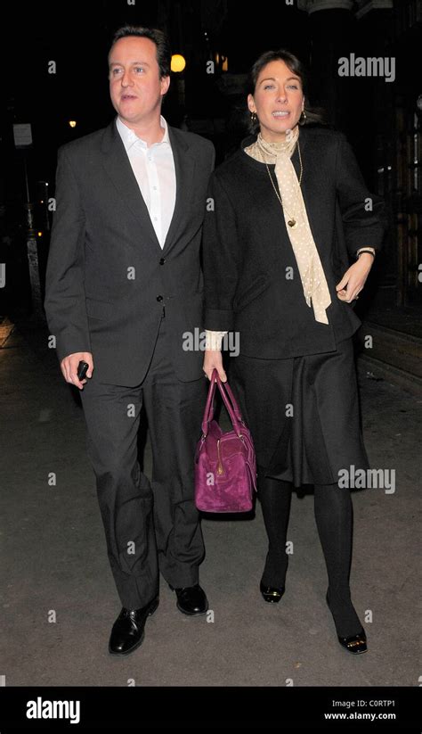 David Cameron and his wife leaving the English National Ballet 'The ...