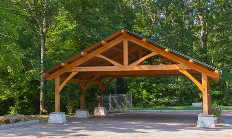 Cedar Carport | Thomas Timber Frame Carport | Carport plans, Carport ...