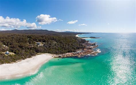 Binalong Bay Beach in Tasmania Australia Stock Photo - Image of ocean ...