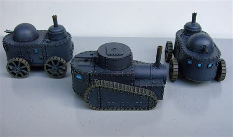 The Angry Lurker: 28mm Painted Victorian Sci-Fi Tanks and Armoured Cars, adding to the Great ...