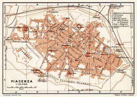 Piacenza Map - Italy