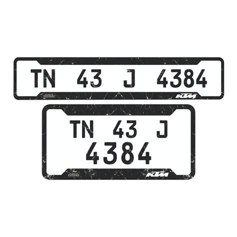 Bike Granite Gel Number Plate - NPD | NumberPlateDesign.com