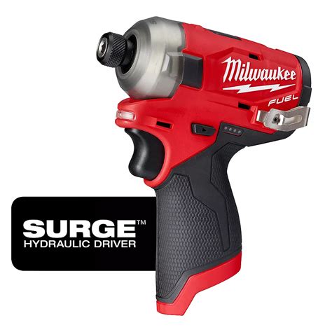 Milwaukee Tool M12 FUEL SURGE 12V Lithium-Ion Brushless Cordless 1/4-inch Hex Impact Drive ...